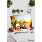 Feyza Design Cam Kesme Tablası, 30X40CM, Sağlıklı ve Şık Mutfak Gereci - Ahşap - Beyaz - Seçenek 1