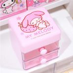 Feyza Design Çekmeceli Takı Organizer Kutu, 6.5-7cm, Şık ve Fonksiyonel Tasarım - Ahşap - Beyaz