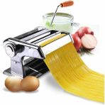 Feyza Design Çelik Erişte ve Makarna Makinesi 150MM, Pratik ve Sağlıklı Pişirme - Açık Bej - Seçenek 1