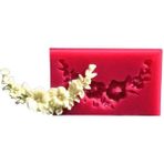 Feyza Design Çiçek Desenli Silikon Kalıp, 6x3,5 Cm, Yaratıcı ve Şık Tasarım - Antrasit