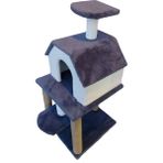 Feyza Design Çift Katlı Kedi Evi, Rahat ve Güvenli Yuva, Evcil Hayvanlar Için Konfor - Seçenek 1