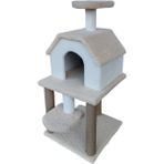 Feyza Design Çift Katlı Şık Kedi Evi, Konfor ve Eğlence Için Tasarlandı - Seçenek 1