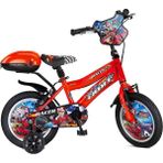 Feyza Design Çocuk Bisikleti 14 Jant, 80-100 cm Boy, Renkli ve Eğlenceli Tasarım - Altın - Turkuaz - Seçenek 1