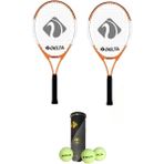Feyza Design Çocuklar Için 23 Inç Tenis Raketi ve Top Seti, Çanta Hediye - Seçenek 1 - Altın