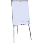 Feyza Design Çok Amaçlı 65X100 Teleskopik Ayaklı Yazı Tahtası Flip Chartli - Ahşap - Beyaz - Seçenek 1