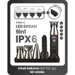Feyza Design Çok Fonksiyonlu Erkek Bakım Seti, 15'li, Güçlü ve Pratik Kullanım - Seçenek 1