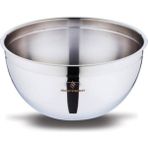 Feyza Design Dayanıklı 28 cm Çelik Karıştırma Kabı, Pratik ve Şık Tasarım - Açık Bej