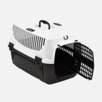 Feyza Design Dayanıklı Plastik Kedi Köpek Taşıma Çantası 50×34×33 Cm, Konforlu Seyahat - Antrasit