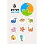 Feyza Design Deniz Canlıları Temalı Çocuk Yap-Boz Puzzle - 2+ Yaş Için Eğitici Oyun - Seçenek 1