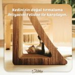 Feyza Design Dikey Tırmalama Kanepesi, Oluklu Mukavva, Large, Koyu Ahşap Renk - Seçenek 1