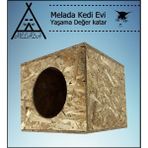 Feyza Design Dış Mekan Ahşap Kedi Evi 36X34X32 Cm, Sağlam ve Şık Tasarım - Seçenek 1