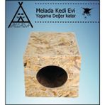 Feyza Design Dış Mekan Için Ahşap Kedi Evi, 34X27X24 Cm, Dayanıklı ve Şık Tasarım - Seçenek 1