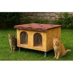 Feyza Design Dış Mekan Xxl Su ve Rüzgar Geçirmez Demonte Kedi ve Köpek Evi - Seçenek 1