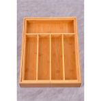 Feyza Design Doğal Ahşap Bambu Çekmece Kaşıklık, Şık ve Fonksiyonel Organizer - Ahşap - Beyaz - Seçenek 1