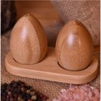 Feyza Design Doğal Ahşap ve Bambu Tuzluk Biberlik Seti, Şık ve Kullanışlı Tasarım - Seçenek 1