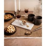 Feyza Design Doğal Beyaz Mermer Doğrama ve Sunum Tahtası 15X30, Kek Yağdanlık ve Sabunluk Standı - Ahşap - Beyaz - Seçenek 1