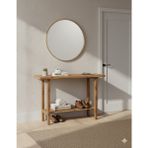 Feyza Design Doğal Çam Ahşap Modern Giriş ve Salon Masası, Dekoratif Konsol - Ahşap - Ceviz