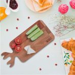 Feyza Design Doğal Kayın Ahşap Balık Şekilli Kesme Tahtası 30X13,5 Cm, El Yapımı - Ahşap - Ceviz - Seçenek 1