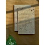 Feyza Design Doğal Mermer Traverten Kesim Tahtası, El Yapımı Sunum Tepsisi 16X30CM - Ahşap - Bej - Seçenek 1