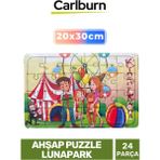 Feyza Design Eğitici Ahşap Puzzle Lunapark - 24 Parça, Çocuk Gelişimi - Seçenek 1