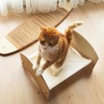 Feyza Design Eğlenceli Ahşap Kedi Hamağı, Dayanıklı ve Şık Tasarım - Seçenek 1