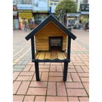 Feyza Design El Yapımı Ahşap Kedi Evi, Iç ve Dış Mekan Için Şık Tasarım - Seçenek 1
