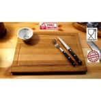 Feyza Design El Yapımı Ahşap Kesme ve Sunum Tahtası, Steak, Ekmek, Sebze Için - Ahşap - Ceviz - Seçenek 1