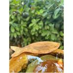 Feyza Design El Yapımı Organik Zeytin Ağacı Kesme ve Sunum Tahtası 36X12 cm - Ahşap - Ceviz - Seçenek 1