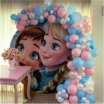 Feyza Design Elsa Anna Balonlar Balon Zinciri - Renkli ve Eğlenceli Dekorasyon - Seçenek 1