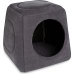 Feyza Design Gri Çok Fonksiyonlu 40X40 cm Yıkanabilir Kedi Yatağı - Altın - Gri - Seçenek 1