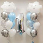 Feyza Design Gümüş Şişirilebilir Balon Seti - Parti ve Eğlence Malzemeleri - 52X38 AMERİKAN SERVİSİ 35X35 PEÇETELER - Altın - Gümüş - Bakır