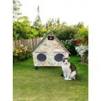 Feyza Design Iki Bölmeli Su ve Isı Yalıtımlı Kedi Evi, Iç-Dış Mekan Için Rahatlık - Seçenek 1