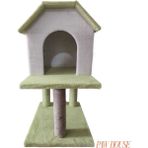 Feyza Design Iki Katlı Sevimli Kedi Evi, Rahat ve Güvenli Uyku Alanı - Seçenek 1