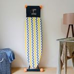 Feyza Design Ipli Ayarlanabilir Keçeli Ütü Masası Kılıfı 55X140 Cm, Pratik ve Şık Kullanım - Altın - Seçenek 1