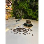 Feyza Design Işlevsel ve Şık Isıya Dayanıklı Cam Cezve, Dekoratif Çizgi Tasarımıyla - Seçenek 1 - Ahşap - Ceviz