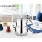 Feyza Design Karmen Orta Boy Çaydanlık Takımı, Şık ve Kullanışlı Set - Ahşap - Beyaz - Seçenek 1