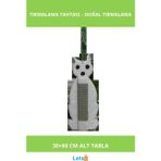 Feyza Design Kedi Temalı Jüt Ip Tırmalama Tahtası 30X60 cm Yumuşak Welsoft Kumaş - Seçenek 1