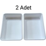 Feyza Design Kinetik Kum ve Oyun Hamuru Teknesi, Çift Set, Eğlenceli ve Yaratıcı Oyun - Ahşap - Beyaz - Seçenek 1