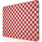 Feyza Design Kırmızı Buffalo Desenli Cam Kesme Tablası 20X30 cm - Ahşap - Beyaz - Seçenek 1