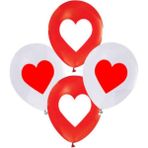 Feyza Design Kırmızı Kalpli Balon 12 Inch 20 Adet - Eğlence ve Parti Malzemeleri - 0,5 x 9 cm - Altın - Turkuaz