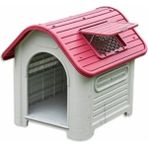 Feyza Design Kırmızı Plastik Köpek Kulübesi 75X59X66 Cm, Konforlu ve Şık Tasarım - Altın - Turkuaz - Seçenek 1