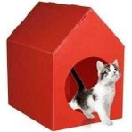 Feyza Design Kırmızı Renkli Taşınabilir Plastik Kedi ve Köpek Evi Kulübesi - Seçenek 1