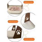 Feyza Design Kolorifer Radyatörüne Kolay Asılabilen Kedi Yatağı Beyaz - Ahşap - Beyaz - Seçenek 1