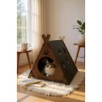 Feyza Design Konforlu Dekoratif 3 Katlı Kedi Evi ve Kedi Kafesi - Seçenek 1
