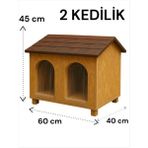 Feyza Design Konforlu Kedi Yuvası, Su ve Soğuk Yalıtımlı, Iç ve Dış Mekan Kullanımına Uygun - Seçenek 1