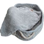 Feyza Design Konforlu Köpek Yatağı 70X40CM, Rahat ve Şık Tasarım - Ahşap - Bej - Seçenek 1