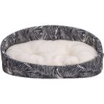 Feyza Design Konforlu Porto Köpek Yatağı, Siyah-Beyaz, 70X55CM - Ahşap - Seçenek 1