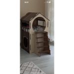 Feyza Design Konforlu Teraslı Kedi Evi, Rahat ve Güvenli Yaşam Alanı - Seçenek 1