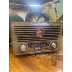 Feyza Design Kumandalı Nostaljik Radyo, Retro Tasarım, Taşınabilir ve Şık Görünüm - Amber