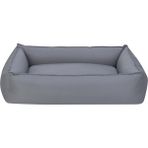 Feyza Design L 90X70CM Antrasit Köpek Yatağı, Rahat ve Şık Tasarım - Altın - Gri - Seçenek 1